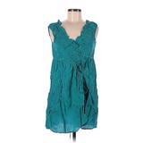 NANETTE Nanette Lepore Casual Dress: Teal Dresses - Women's Size 6