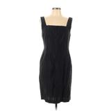 VIRGO II Casual Dress - Sheath Square Sleeveless: Black Dresses - Women's Size 10