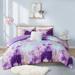 Wade Logan® Antanė Watercolor Tie Dye Printed Comforter Set w/ Throw Pillow Polyester/Polyfill/Microfiber in Indigo | Wayfair