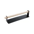 Punch Free Self-adhesive Roll Paper Holder Towel Wooden Storage Rack Hanging Shelf For Kitchen