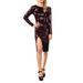 Natalie Sequin Long Sleeve Dress