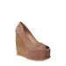 Domenika Peep Toe Platform Wedge Sandal