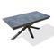 Table de jardin 10 places en aluminium anthracite et HPL effet marbre