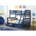 ACME Haley II Wooden Bunk Bed with 2 Drawers and 3-Step Ladder, Enhanced Wood Structure Bedframe Bunk Bed with Safety Guardrail