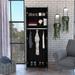 Particle Board 3-Door Armoire Cabinet with Clothing Rod & Shelves
