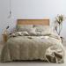 Twin Size - 3 PCS Microfiber Tufted Duvet Cover Set