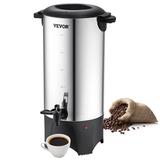 VEVOR Commercial Coffee Urn 50-110 Cup Stainless Steel Coffee Dispenser Fast Brew