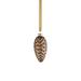 Cariad 4.25" Glass Pine Cone Ornaments, Set of 6