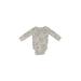 Carter's Long Sleeve Onesie: Gray Bottoms - Size 6 Month