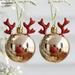 Christmas Decoration 2023 Novelties Elk Christmas Balls Ornament Xmas Tree Hanging Pendants Christmas Gift Decoration Navidad