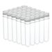 Uxcell 30ml Plastic Test Tubes with Screw Caps 30Pcs 109x24mm Tubes Silver Tone