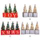 3PCS Mini Artificial Christmas Tree 13cm Christmas Decoration for Table and Desk Tops Small Christmas Pine Tree Perfect Tabletop DIY Xmas Decoration for Your Home and Office