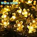 SUKIY 50/100/200 Solar String Lights Retro Bulb Ball Party Fairy Light Garden Outdoor