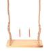 HOMEMAXS Cottonwood Swing Hanging Swing Hemp Rope Swing Set for Kids Adults Indoor Outdoor (Light Brown)