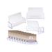 YhbSmt 100 Pieces - Clear Plastic Business Card Holder Display Desktop Countertop (Style # 3)