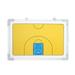 1 Set Aluminum Alloy Basketball Board Hangable Magnetic Board Coaching Training Board Practice Board with Kit of Fridge Magnets and 1 Pc Marker Pen