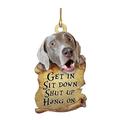 Cute Home Hanging Car Brown Cartoon Dog Ornament Decoration For Auto Pattern Home Decor Wall Decorations Easter Bowl Filler Vintage Stained Glass Panel Chandelier Chain Rose Beaded Garlands And