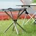 KIHOUT Saving Stainless Steel Telescopic Folding Stool Outdoor Folding Chair Portable Fishing Stool Camping Stool Camping Mazar