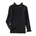 Baby Girls High-neck Long Sleeve Sweater Knit Warm Pullover