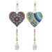 Pianpianzi Rainbow for Windows Suction Hanging Solar Chandelier Outdoor Rainbow Window Chime DIY Wind Chime Pendant 5D Wind Chime Doorframe Decoration Double Sided Crystal Pendant