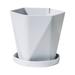 Rdeuod Plastic Plant Pots Flower Pots with Tray Planters for Outdoor Indoor Plants Balcony Thicken Large Pot Plastic Flower Household Patio & Garden Flower Pot