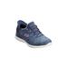 Wide Width Women's The Slip-Ins™ Hands Free Summits Sneaker by Skechers in Navy Wide (Size 9 W)