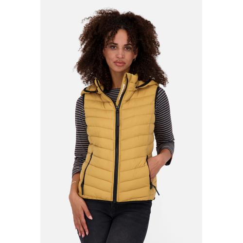 „Steppweste ALIFE & KICKIN „“LenkaAK A Short Vest Damen Steppweste, Weste““ Gr. XXL, braun (camel) Damen Westen Steppwesten“