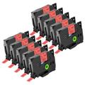 NineLeaf 10 Pack Replacement for Brother P-Touch TZe-421 TZ-421 TZe421 TZ421 AZe 9mm 0.35'' 8m Laminated Black on Red Label Tape Cassette for Ptouch PT-1830VP 1890W Label Maker