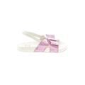 Janie and Jack Sandals: Slide Chunky Heel Casual Pink Shoes - Kids Girl's Size 6
