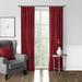 Colcha Linens Burkina Velvet Solid Color Room Darkening Pinch Pleat Single Curtain Panel Velvet | 96 H x 20 W in | Wayfair BUR-HAY-RED-PP-2096