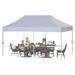 Arlmont & Co. Amaziyah Steel Pop-Up Canopy Metal/Steel/Soft-top in Gray | 10ft x 20ft | Wayfair ADF6B418CE0C48A8B15BA77AE841DB17