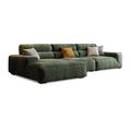 Brown/Green Reclining Sectional - Lilac Garden Tools TM696191693775LGT&Size 3 - Piece Upholstered Reclining Sectional Polyester | Wayfair