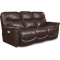 La-Z-Boy James Power Leather Match Reclining Sofa w/ Power Headrest & Lumbar Leather Match in Brown | 41.5 H x 87 W x 39 D in | Wayfair