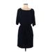 Jessica Simpson Casual Dress: Blue Print Dresses - Women's Size Medium