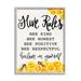 Stupell Industries Hive Rules Bee Phrase Framed On Wood by Fearfully Made Creations Graphic Art Wood in Brown/White | 14 H x 11 W x 1.5 D in | Wayfair