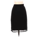 DKNY Casual Skirt: Black Solid Bottoms - Women's Size P