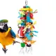 Jouet en bois multicolore pour oiseaux jouets ChFukBird perchoir à mordre conures calopsittes