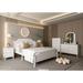 White King Size Contemporary Roman Style Solid Wooden Bed