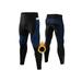 Mens Long 3D Padded Cycling Bike Pants Functional Compression Tights Pants with Pockets Quick Dry Moisture Wicking