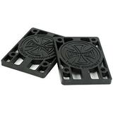 risers 1/4 black hard plastic skateboard riser pads (set of 2)