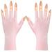 Anti UV Gloves for Gel Nail Lamp Uv Shield Glove for Women UPF50+ Protection Gloves for Manicures Pink