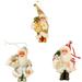 Xmarks Santa Figurine Traditional Christmas Standing Figure Decoration Plush Dolls Plastic Xmas Decor for Holiday Decoration and Collectibles