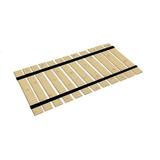 The Furniture King Wood Bed Slats Full Size Closely Spaced For Specialty Bed Types Custom Width with Black Strapping Bed Frame Support Plank Boards 55.25 Wide