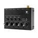 Irfora Ultra Low Noise 4 Channel Line Stereo Mixer 4 Input 1 Output DC 5V Portable Audio Mixer Microphone Guitar Bass Keyboard Mixers for Bar Stage Studio