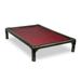 Elevated Dog Bed Dog Cot with Sturdy Structure for All Breed Sizes Indestructible Raised Pet Bed Fits Standard Crate Sizes Use in Outdoor Indoor Living Room Office 44 x 27 Burgundy