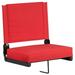 Bowery Hill Stadium Chair in Red