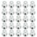 50Pcs Stainless Steel Roller Skate Side Plugs Skate Axle Spacers (Silver)