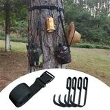 Corashan Room Decor Strap Gear Hangers Multi-Hook Accessory Holder for Hunting Gears Bow Tree Saddle Binoculars Hunting Accessories Wide Hangers Home Decor