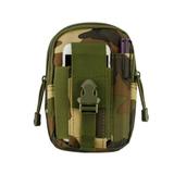 Heavy Duty Canvas Sports Activity Waist Pack Pocket Belt for Panasonic Eluga I7 Ray 550 P101 A4 Micromax Bharat 5 Bharat 5 Plus Canvas Infinity Pro (Jungle Camo) + MND Mini Stylus