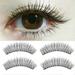 Hesroicy 10 Pairs Soft Natural Cross Handmade Eye Lashes Makeup Extension False Eyelashes